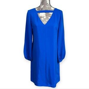 Amanda Uprichard Blue Silk Mini Dress